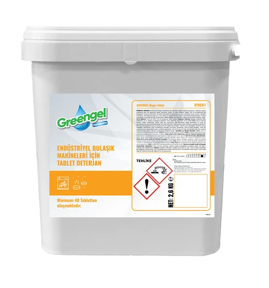 Greengel Magic Tablet- Tablet Bulaşık Makinesi Deterjanı 2,6 Kg (40 Tablet) ürün görseli