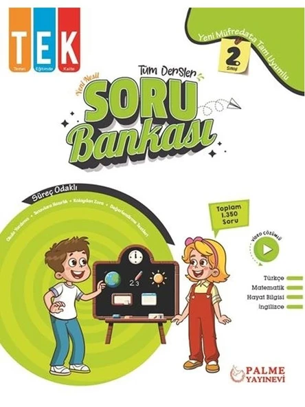 PALME 2.SINIF TEK TÜM DERSLER SORU BANKASI YENİ NESİL ürün görseli
