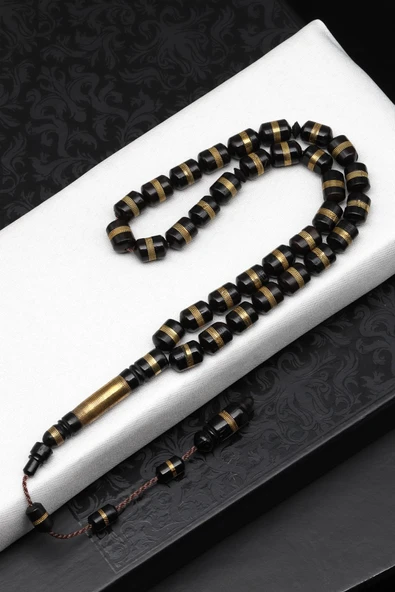 İşlemeli Kuka Tesbih 6 x 9 mm Kapsül Kesim - T-1540 ürün görseli