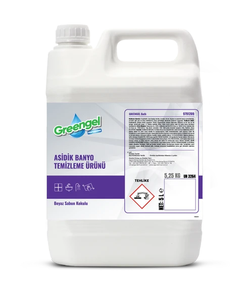 Greengel Bath -Asidik Banyo Temizleyeci 5L ürün görseli