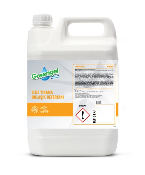 Greengel HW Elde Yıkama Bulaşık Deterjanı 5L ürün görseli