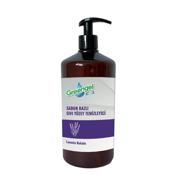 Greengel Sabun Bazlı Sıvı Yuzey Temizleyici- Lavanta Kokulu- 1L ürün görseli 1