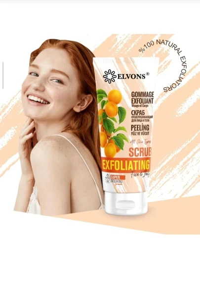 Scrub, Kayısı Parçacıklı Yüz, Vücut Peeling, Ölü Hücre Temizleme, 75 ML - Resim 4