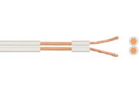 20 Metre 2x0,75 Beyaz Kırmızı Kodlu Kordon Kablo - Resim 2