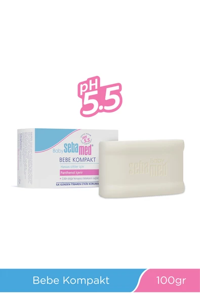 Sebamed Kids Baby Inulin ve Pantenol İçerikli Kompakt Bebek Kompakt Sabun 100gr