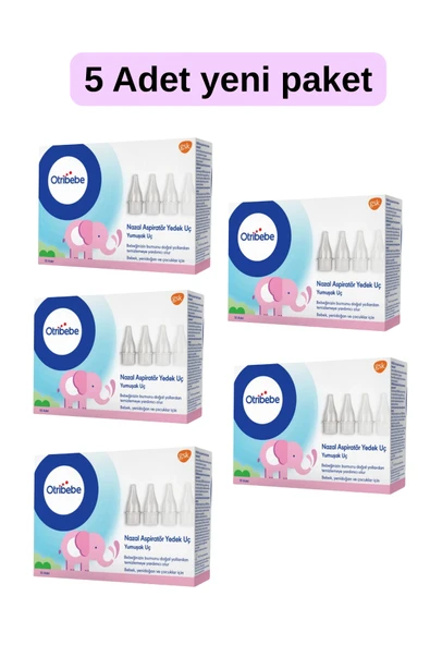 Otribebe Nazal Burun Aspiratörü Yedek Uç 10'lu içerik 5 Kutu