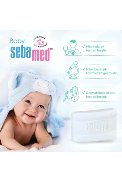 Sebamed Kids Baby Inulin ve Pantenol İçerikli Kompakt Bebek Kompakt Sabun 100gr - 6