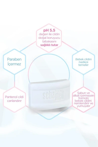 Sebamed Baby Inulin ve Pantenol İçerikli Kompakt Bebek Kompakt Sabun 100 gr x 2 Adet Set - 4