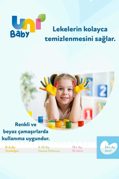 Uni Baby Bebek Çamaşır Deterjanı 1500 ml 3'lü Ekonomik Fırsat Paketi - 7