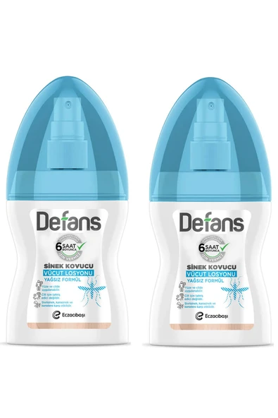 Defans Sinek Kovucu Vücut Losyonu Yağsız Formül 100 ml 2 ADET