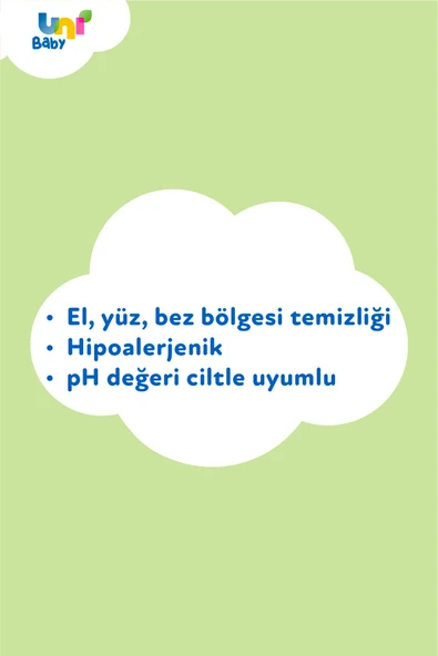 Uni Baby Hassas Dokunuş Islak Mendil 52 Li X 12 Adet - 6