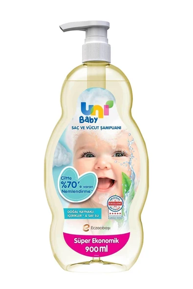 Uni Baby Saç Ve Vücut Şampuan 900 ml 3'lü - 2
