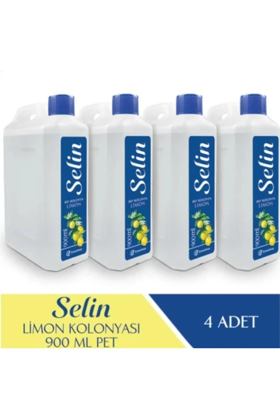 Selin Limon Kolonyası 900 Ml 4'lü Set
