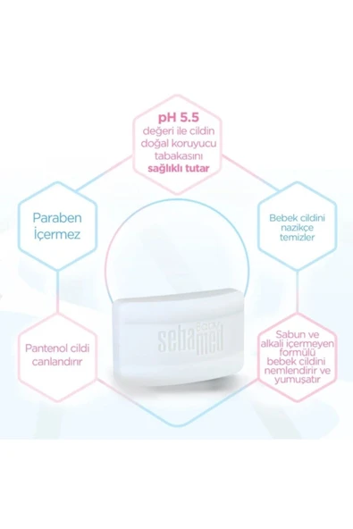 Sebamed Kids Baby Inulin ve Pantenol İçerikli Kompakt Bebek Kompakt Sabun 100gr - 2