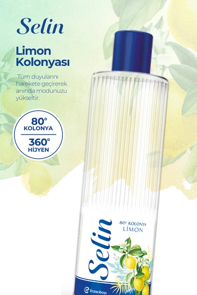 Selin SELİN LİMON KOLONYASI 900 ML +SELİN LİMON KOLONYASI 400ML - 8