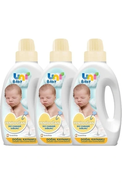 Uni Baby Yenidoğan Çamaşır Sabunu 1500 ml X 3 Adet