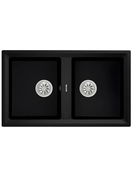 Teka Stone 90 B-TG 2B Siyah Granit Eviye ürün görseli 1