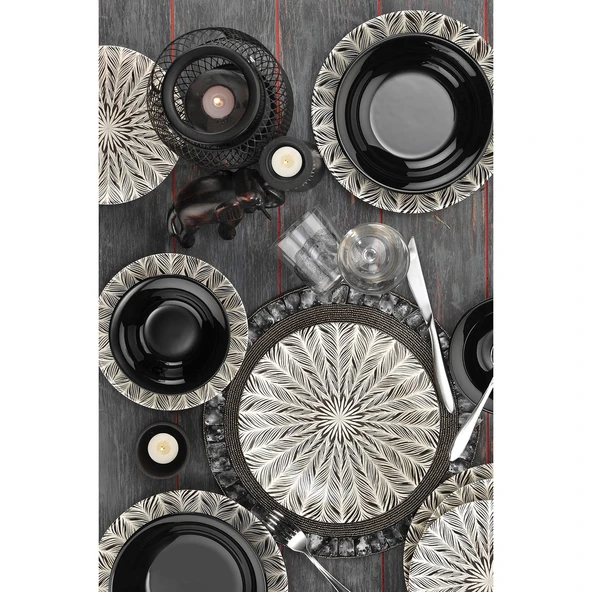 Kütahya Nanoceram 24 Parça 6 Kişilik Yemek Seti 89073 ürün görseli 1