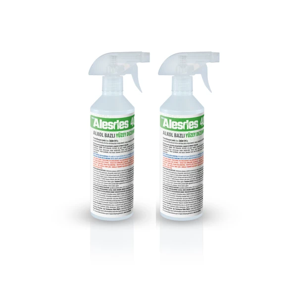 WTR Alesdes 40 Alkol Bazlı Yüzey Dezenfektanı 500 ml - 2'li Paket ürün görseli 1