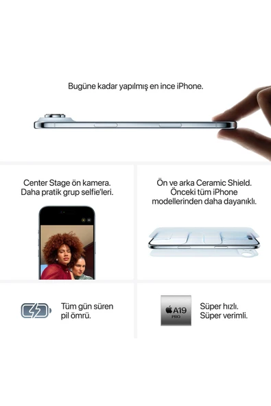 iPhone Air 256GB Pamuk Beyazı - Resim 6