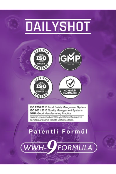 hangover Shot Defense Shot Soğuk Algınlığına Karşı Bitkisel Gıda Takviyesi, Defense Shot 7'li - Resim 8