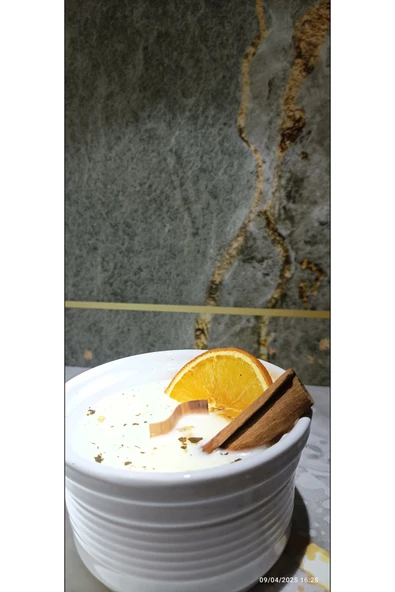 Pinhomedizayn Portakal tarçınlı %100 soya mum - 2