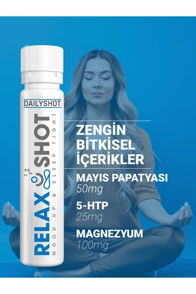 hangover Shot RelaxShot Stressiz ve Derin Uyku, Relax Shot Bitkisel Uyku Düzenleyici - Resim 5