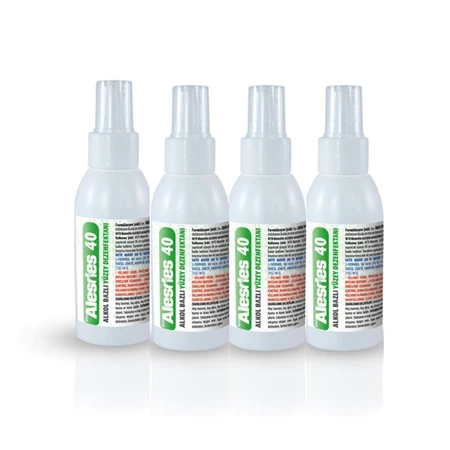 WTR Alesdes 40 Alkol Bazlı Yüzey Dezenfektanı 100 ml - 4'lü Paket ürün görseli 1