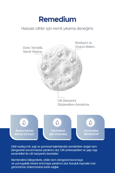 ya da multicosmetics Remedium Onarıcı ve Arındırıcı Yüz Yıkama Köpüğü - Resim 3