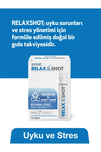 hangover Shot RelaxShot Stressiz ve Derin Uyku, Relax Shot Bitkisel Uyku Düzenleyici - Resim 3