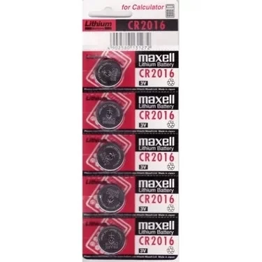 Maxell Cr2016 3v Lityum Düğme Pil 5'li Paket ürün görseli 1