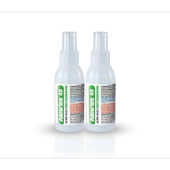 WTR Alesdes 40 Alkol Bazlı Yüzey Dezenfektanı 100 ml - 2'li Paket ürün görseli 1