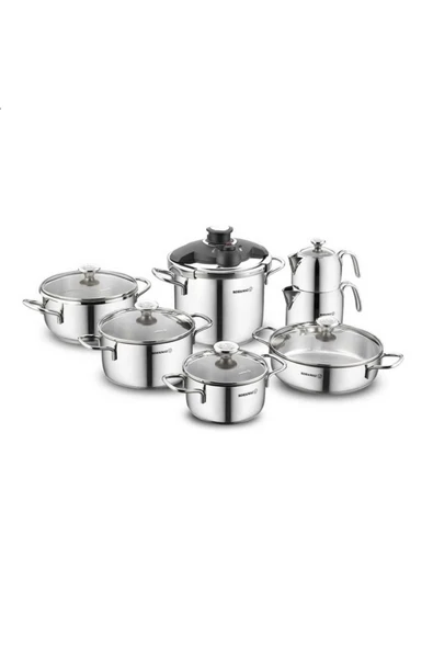 Korkmaz A1709 Alia 14 Parça Çelik Hiper Set ürün görseli