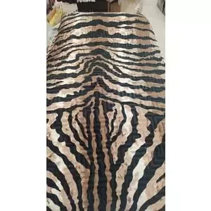 Aksu Safari Çift Kişilik Ultra Yumuşak Embos Vizon Battaniye (200x240)-Leopar Kahve Siyah