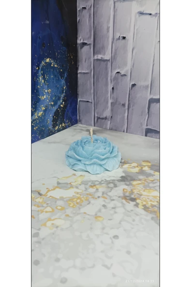 Pinhomedizayn 3 Adet Şakayık %100 Soya Mum - 2