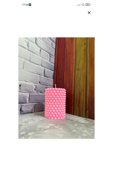 Pinhomedizayn İncili mum %100 soya