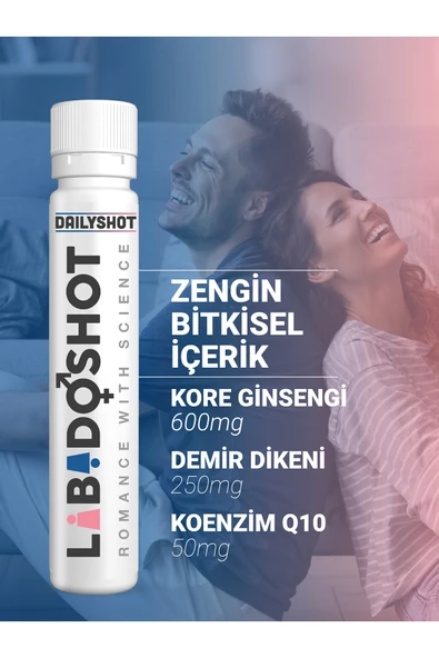 hangover Shot Libidoshot Kadın Erkek Cinsel Sağlık Desteği, Libido Shot Bitkisel Içerikli Takviye - Resim 5
