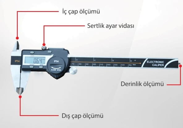 Loyka 5110-300 Dijital Kumpas 0-300mm ürün görseli
