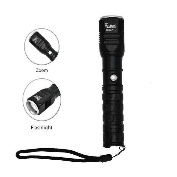 Şarjlı Pilli Zoomlu El Feneri  Wt-087 ürün görseli