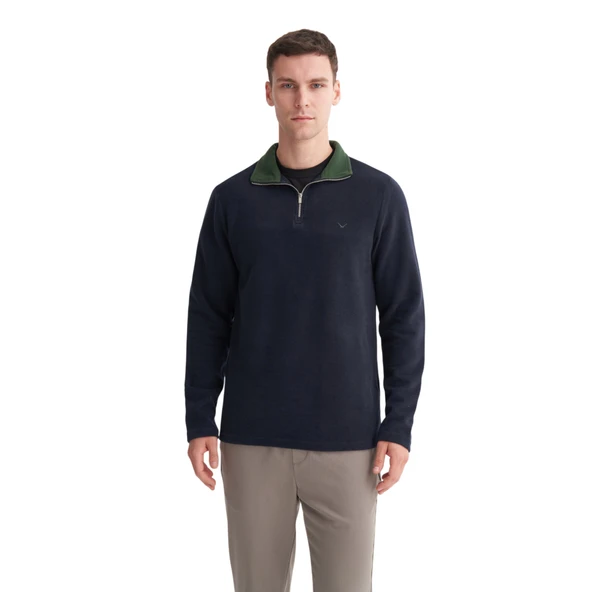 Erkek Slim Fit  Sweatshırt 56430 - Resim 6