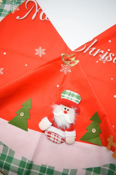 Waldern Premium Lüx Ağaç Örtüsü 90*90 CM Yeşil-Kırmızı - Resim 4