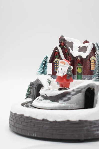 Waldern Premium Collection Dekoratif Işıklı Yılbaşı Süs Tren-Noel Baba - Resim 5