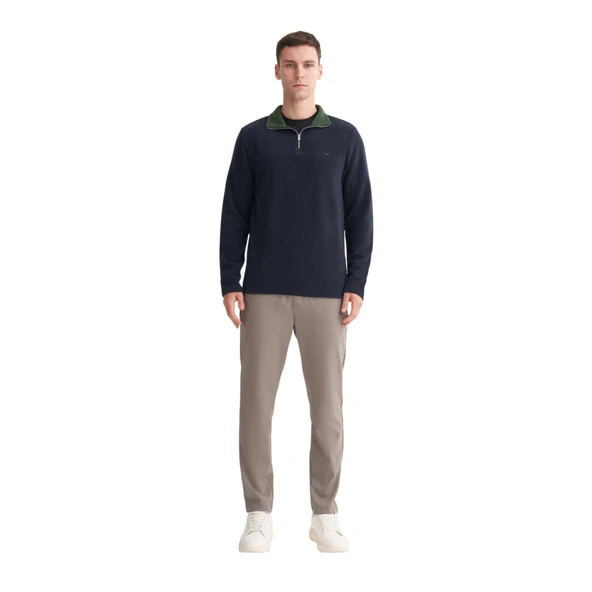 Erkek Slim Fit  Sweatshırt 56430 - Resim 5