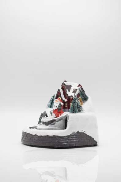 Waldern Premium Collection Dekoratif Işıklı Yılbaşı Süs Tren-Noel Baba - Resim 6