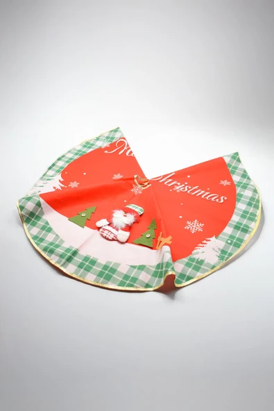 Waldern Premium Lüx Ağaç Örtüsü 90*90 CM Yeşil-Kırmızı - Resim 2