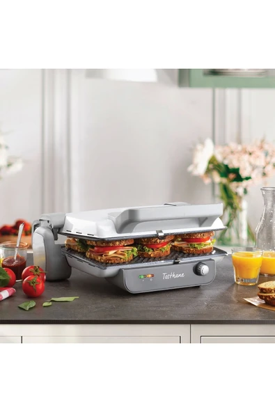 Stilevs SGH23106 Tosthane Granit Tost Makinesi - Beyaz - Resim 3