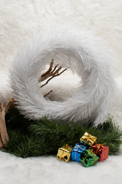 Walke 5 Metre Yılbaşı Çam Kapı Garlandı Beyaz ürün görseli 1