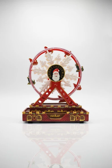 Waldern Premium Collection Dekoratif Yılbaşı Süs Müzikli Işıklı Dönme Dolap - 2