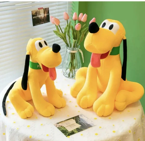 Sevimli Köpek Peluş Pluto 55 CM - Uyku Ve Oyun Arkadaşı Peluş Oyuncak