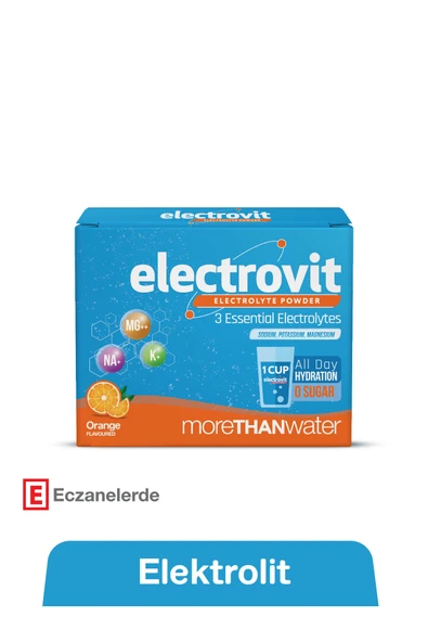 Hangover Shot Electrovit Portakal Aromalı Elektrolit İçeren Toz 8 Şase, Hidrasyon,Magnezyum,Potasyum,Sodyum ürün görseli